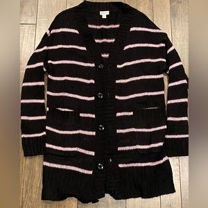 Black and pink Lularoe Lucille sweater